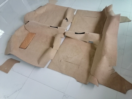 Piso D Alfombra Beige Para Mk2/a2 Golf/jetta Pisapie En Piel