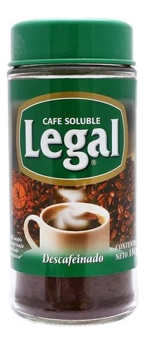 Café Legal Soluble Mezclado Con Caramelo Descafeinado 180 G