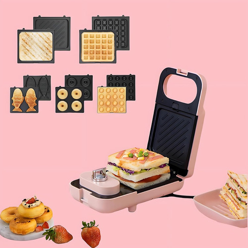 Máquina Para Sándwiches De Desayuno En Miniatura Color Rosa