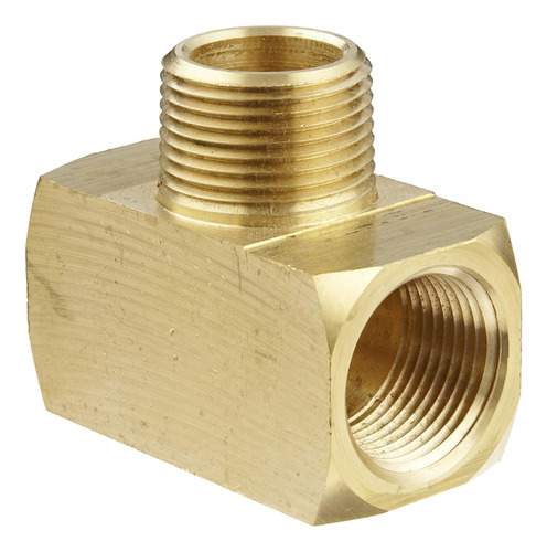 Brass Pipe Fitting, Barstock Tee, 3/4  Female Pipe X 3/...