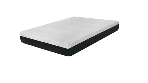 Colchón 2 plazas de espuma Viggo Espuma Namasté negro y gris claro - 140cm x 190cm x 25cm