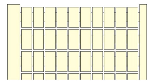 Marcador Blanco - Marker Card Entrelec 23300001