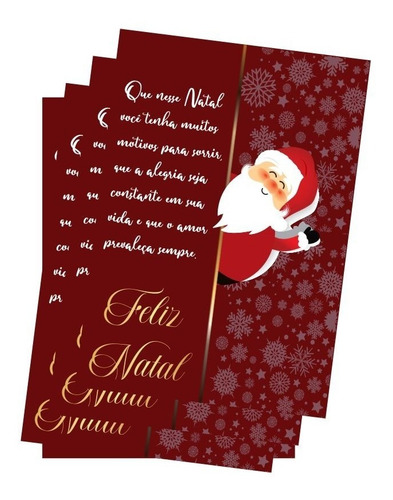 Imagem 2 de 2 de 20 Cartões De Natal + Envelopes - 2 Modelos Sortidos