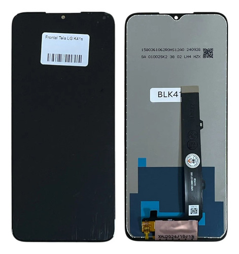 Tela Frontal Touch Display Compatível K41s Lm-k410bmw S/aro Preto