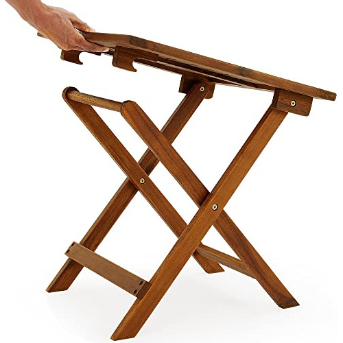Mesa Auxiliar Adirondack De Madera De Acacia De 18x18 P...