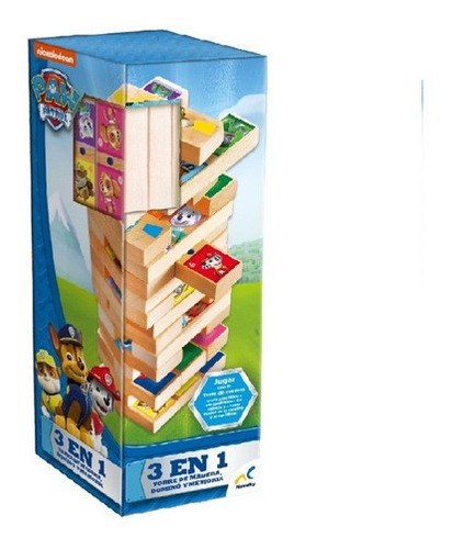 Torre De Madera 3 En 1 Paw Patrol