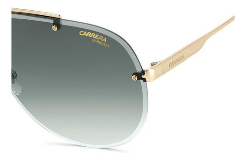 Lente De Sol Carrera Modelo Carrera 1052/s Lente Verde Varilla Dorado Armazón Dorado Diseño Degradado