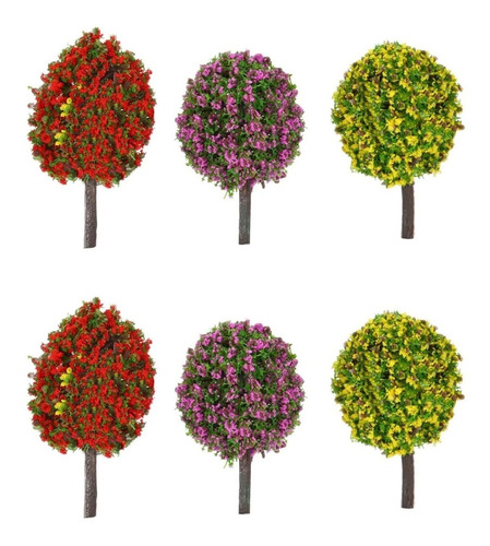 Set 21 Arboles Maqueta Vegetacion Modelismo Escala Colores