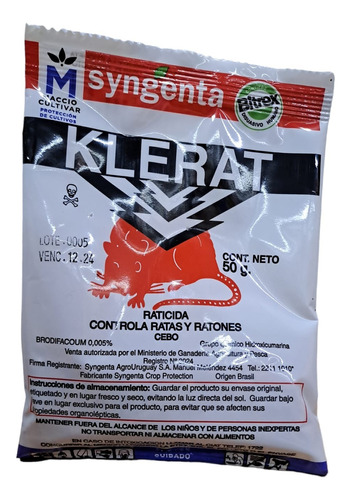 Klerat Raticida 50g.