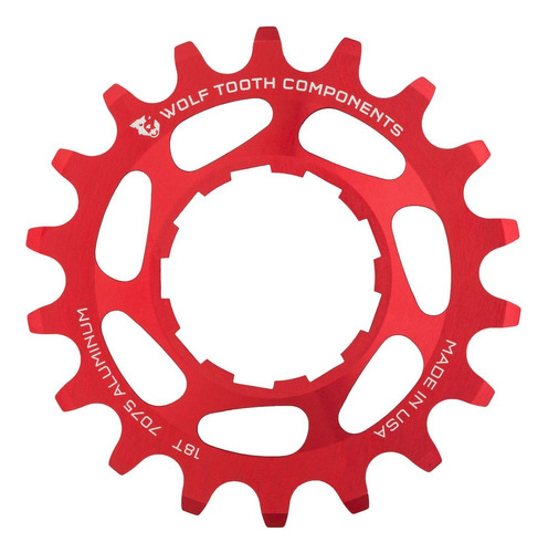 Wolf Tooth Cogs De Aluminio Mecanizado Cnc En Colores (rojo,