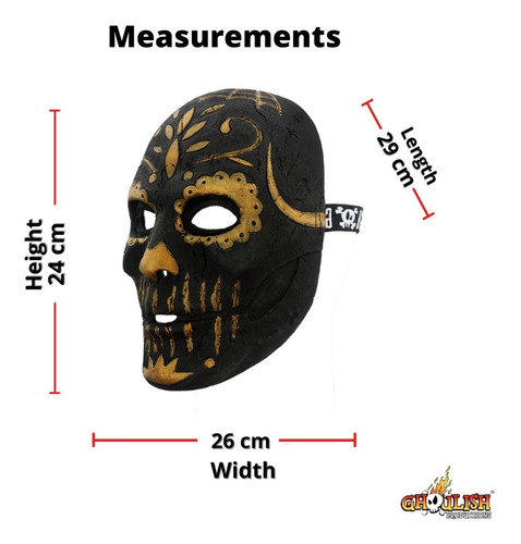 Máscara De Látex Ghoulish Productions Golden Carving Catrina Color Multicolor