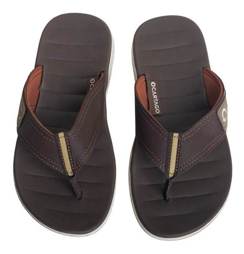 Chinelo Masculino Cartago Malaga Marrom