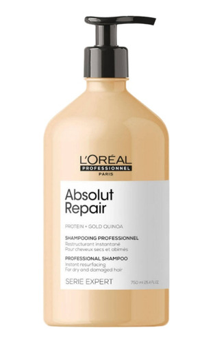 Shampoo Para Cabello Dañado Loreal Absolut Repair Gold 500ml