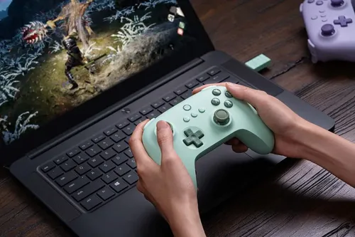 Controle 8BitDo Ultimate C Wireless 2.4G PC Android Cor Campo Ver...