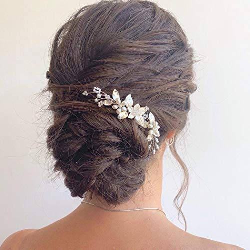 Unicra Bride Wedding Flower Hair Pins Bridal Pearl Cgt77