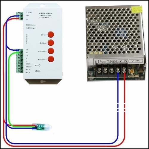 Controladora T1000 T1000s Para Tiras Led Pixel Rgb
