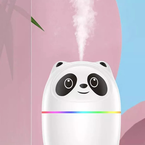 Humificador Panda Difusor Aceites Esenciales Lampara Noche Color Blanco