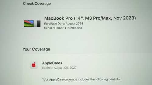 Macbook M3 Pro 14 18gb, 1tb + Apple Care Até Ago/2027 Preto Preto (Usado)