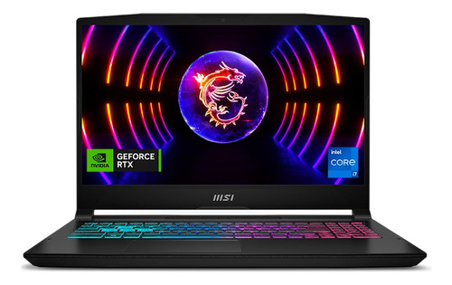 Notebook gamer  MSI KATANA 15 B13V black 15.6", Intel Core i7 13620H  16GB de RAM 1TB SSD, NVIDIA GeForce RTX 4050 144 Hz 1920x1080px Windows 11 Home