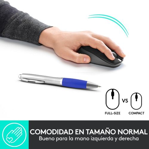 Mouse Inalámbrico Full Size / Confortable, Logitech M190