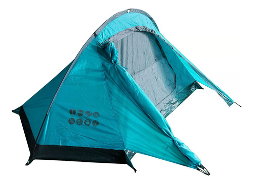 Carpa 2 Personas Vesubio Turquesa Gris