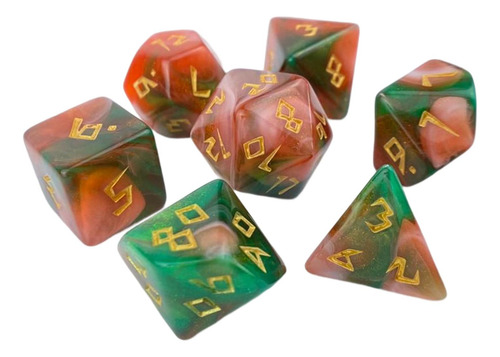 7 Uds Dados De Juego Para Juego De Mesa De Juego De Rol