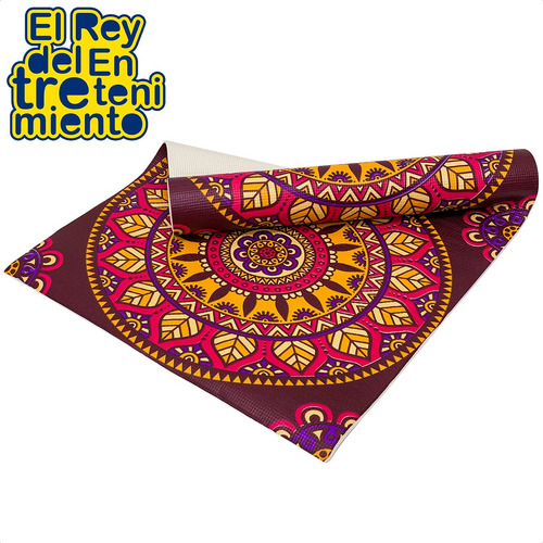 Imagen 2 de 10 de Colchoneta Yogamat Estampada Pilates, Yoga, Fitness - El Rey