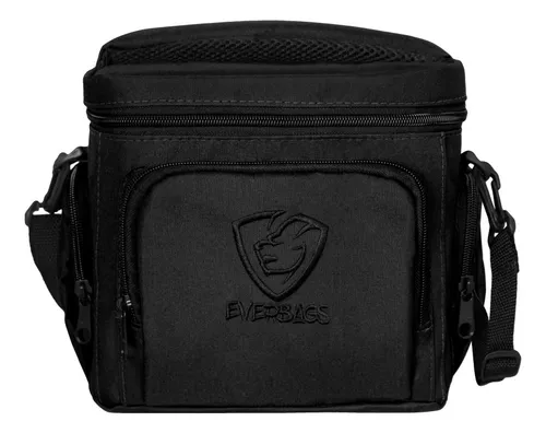 comprar Bolsa Térmica Fitness Master Black Multiuso Porta Marmita Frasqueira Everbags  Preto