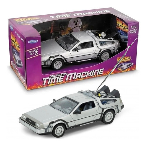 Auto Volver Al Futuro 1 Delorean Welly Escala 1:24 Playking