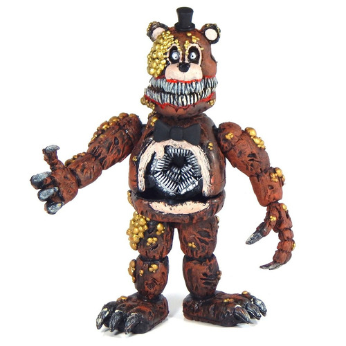 Imagen 2 de 6 de Figura Nightmare Freddy Animatronic Five Nights 22cm Luz Dr
