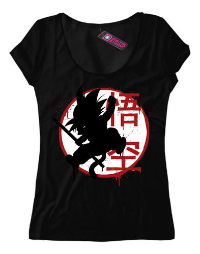 Remera Mujer Goku Pequeño Little Jump Dragon Ball Z Db39