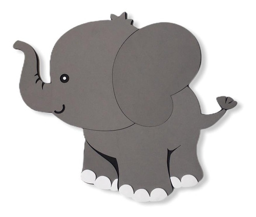 Figura De Elefante En Fomi Para Baby Shower Tamaño Grande | MercadoLibre