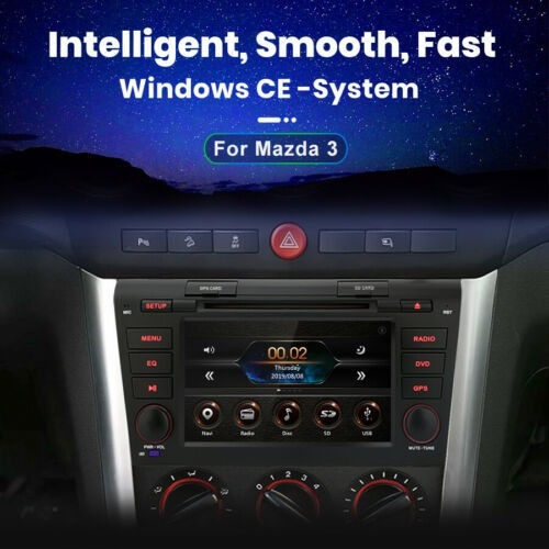 Para Mazda 3 2004-2009 Radio De Coche Estéreo Gps Navi Repr
