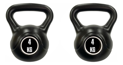 Set X2 Pesa Rusa 4kg Kettlebell  Entrenamiento Funcional