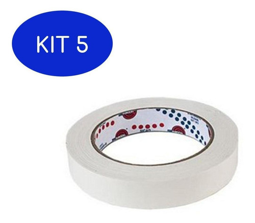 Kit 5 Fita Adesiva Para Autoclave Masterfix 19mm X 30m