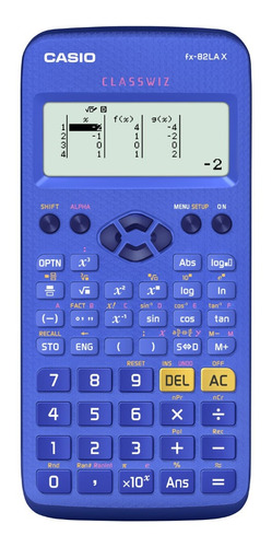 Casio Fx-82lax Calculadora Cientifica 275 Func - Color Azul