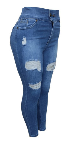 Imagen 6 de 9 de Pantalon Jean De Dama Corte Alto