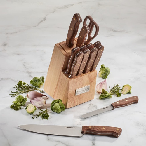 Imagen 5 de 5 de Ser Juego De Cuchillos 14 Pcs/ Con Bloque De Madera/ Cocina