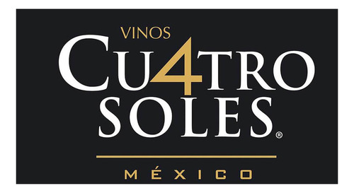 Caja De 12 Vino Tinto Cuatro Soles Afrutado 750 Ml