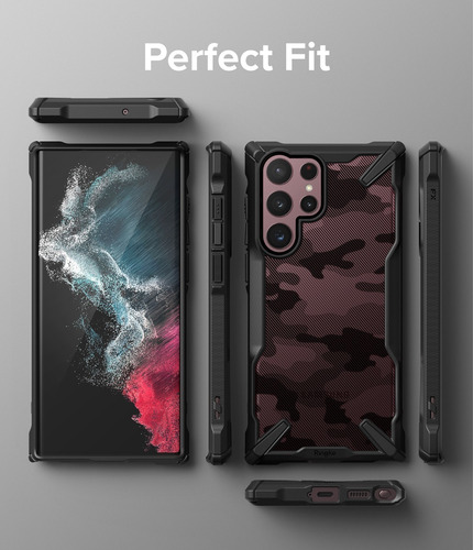 Imagen 2 de 6 de Funda Ringke Fusion X Design Para Samsung Galaxy S22 Ultra
