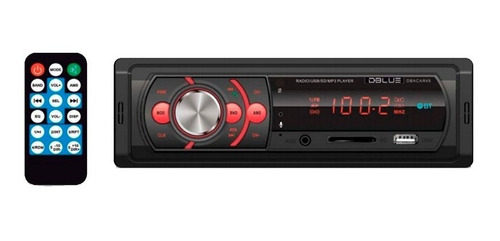 Radio Auto Dbacar44 Con Usb Fm - Sd - Mp3 - Aux 