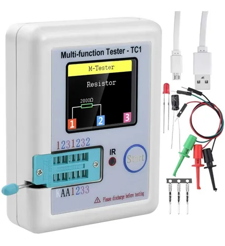 Tester De Componentes Lcr Tc1 - Capacitores Diodos Zener