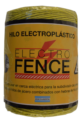 Hilo Electroplastico Electrocfence 4 Alambres 500 Mts.