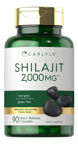 Shilajit 2000mg Carlyle 90 Capsulas De Rápida Liberación