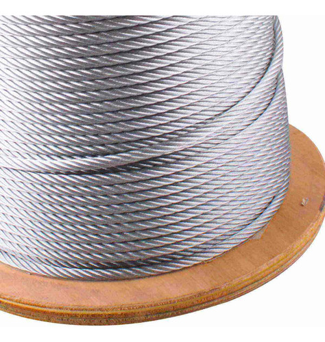 Cable De Acero Galvanizado 7x19 1/8 Rollo 100m Weston