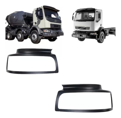 Par Moldura Aro Mascara Farol Vollvo Vm 2003 2004 05 À 2022