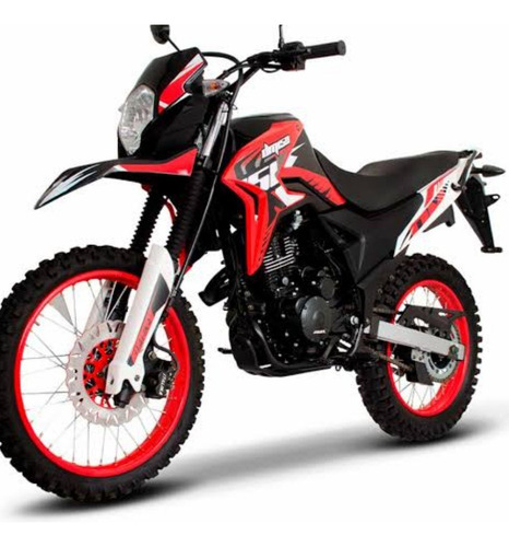 Rueda Trasera Blanco Moto Dm250 Roja