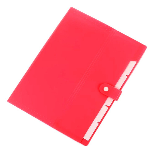 Carpeta Folder Archivero Carta A4 5 Separaciones Plastico Do Color Rojo