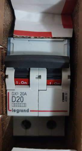 Interruptor Automatico 2p 20a D 10 Ka Bipolar 408032 Legrand