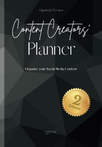 Libro: Content Creators Planner 2nd Edition (black): Organi